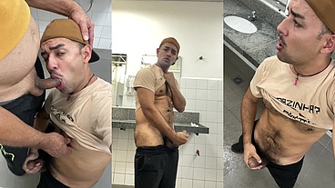 COM MACHO CASADO NO BANHEIRO PUBLICO