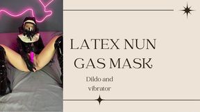 latex nun gas mask toys