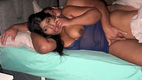 He Fucked & Creampied His Busty Swarthy Phat-assed BBW Stepdaughter, Mistaking Her For Her Mom