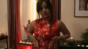 Lana Violet a horny Asian brunette woman gets her pussy