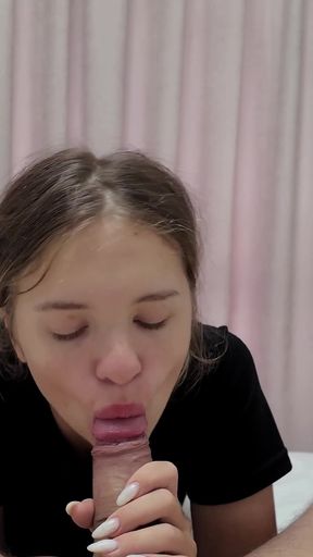 Horny After Party, She's Covered in Cum After Deepthroat Blowjob