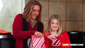 A sexy, trampy stepsister and her MILF stepmom get down and muddy in a naughty Christmas orgy!