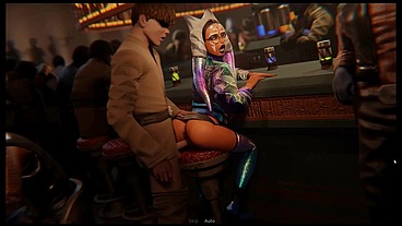 Ahsoker [ Parody Hentai Game ] Ep.3 JEDI PROSTITUTE getting ANAL CREAMPIE in PUBLIC !