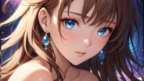 Quiet Joy: a Beautiful Young Woman in Magical Light