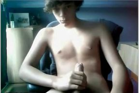 18: Twink Boy Wanks And Cums