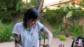 ziva fey - wam thanksgiving with larzstord and ruby vuitton