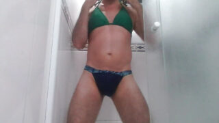 Homemade solo girl clip of amateur shaved gay whores in lingerie, panties getting anally fucked