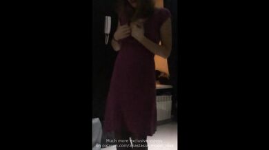 Beautiful Russian amateur blowjob and strip tease sucking session