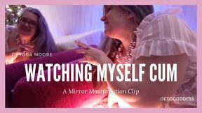 Watching Myself Cum in a Mirror While I Orgasm: OctoGoddess Masturbating with Vibrator