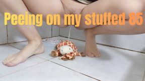 Peeing on my stuffed 85