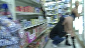 Crazy couple just had hardcore sex in the supermarket