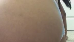 Ass In A Pearled Thong Bikini