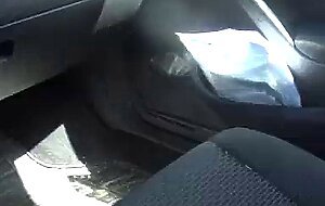 This amateur cuckold wife jerks off 10 guys per day at the naked beach parking