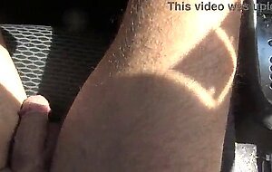 This amateur cuckold wife jerks off 10 guys per day at the naked beach parking