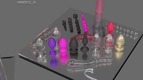 Mature Domination and Inflatable Anal Play with Big Tits Cowgirl