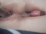 Transparent dildo ass fuck