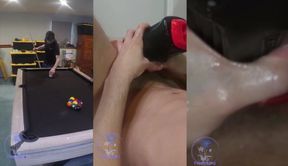 Oiled Twink Cock Choked By Suction Toy Gushing Cum Explosion