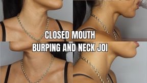 Closed mouth burping and neck JOI - OnlyVanessa (custom clip)