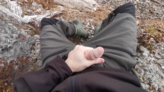 Huge young dick, massive cumload &amp; beautiful landscape! | Johann Wood