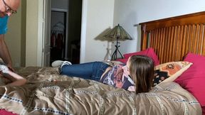 Tied Talette 4 from Sister Bound HD-London Evans tickles and torments Kody Evans