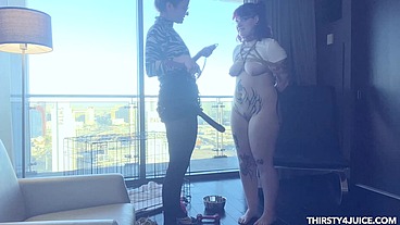 Puppysitter Kaye Kenzy CAPTURED and Fucked in the ASS by Freshie Juice