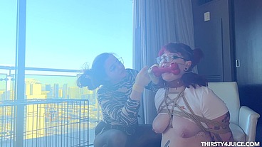Puppysitter Kaye Kenzy CAPTURED and Fucked in the ASS by Freshie Juice