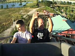 His tight ass and mouth get the biggest cock he's ever had before