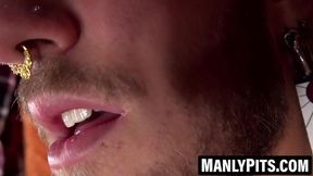 Hairy Twisted Raffy wild solo ends in heavy ejaculation