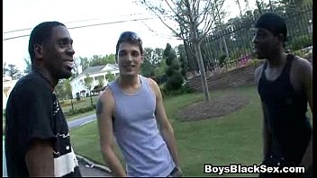 BlacksOnBoys - Nasty sexy boys fuck young white sexy gay guys 12