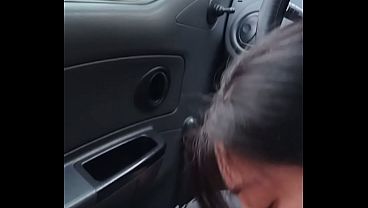 POV street porn Latina sucking a cock and swallowing the cum