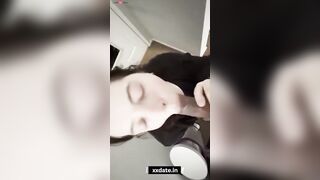 "Hot Babe Fingering & Fucking in High Heels - Sexy Brunette Rides Big Dick"