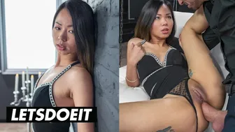 Jureka Del Mar gets her Asian ass destroyed by Luca Ferrero's fat cock