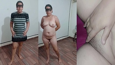 Ganhou um vestido e veio me mostrar disse que ficou linda mais que ela ainda fica melhor sem ele nua pra mim