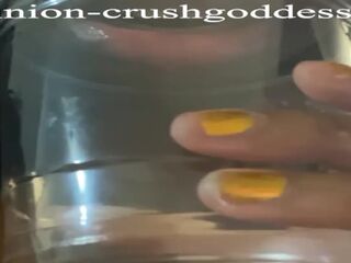 spitting in cup