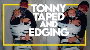 Tonny Taped and Edging (1080p) Gay Bondage - Gay Domination - Tape Bondage - Edging - Handgag - BDSM