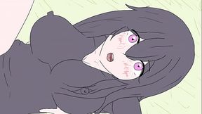 Ender chan flowed from Steve !  hentai ( cartoon porn ) 2d