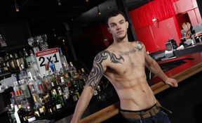 Strong anal at the bar for Kirk Cummings and Cliff Jensen