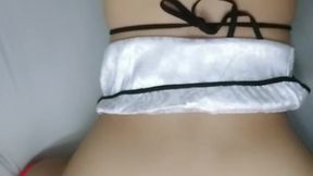Mi hermastra me monta la verga con una Mini falda en POV!!