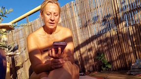 Mature Blonde Wife Selena Enjoys Foot Worship Outdoors