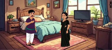 Cheating housewife with her bestfriend and her husband