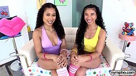 Nymphomaniac Skyla Sun and Ameena Green get slutty together