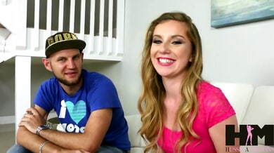 Blonde babe Daisy Chainz makes her steamy debut in a casting session with Brad Sterling