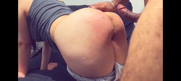 Submissive wife slap ass amateur homemade with cumshot