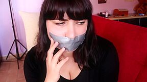 Tape Gag Herself