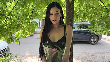 Horny teen slut picks up shy nice guy to get fucked