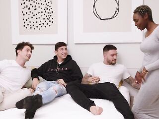 Sinless Black Craves To Fulfill Her Dream Of Being The Star Of A Wild Group sex