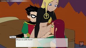 A Raven le gusta que la coja fuerte y someto a Jinx para venirme en su boquita | 18TITANS | CAPITULO 7 EN ESPA&Ntilde_OL