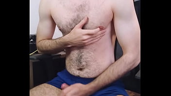 Jerking My Cock Until Shot a Huge Load