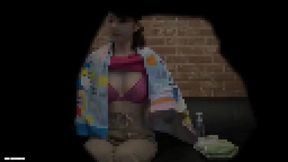 Sly Sister's Hidden Boob Massage: Cute Asian Babe Bares Her Mammaries