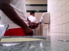 Str8 bbc play in public toilet